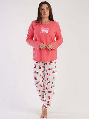 Купить Хлопковая пижама с длинным рукавом VIENETTA 3040051853 в Украина в Lingerie.ua - Одяг для дому та відпочинку, Фото 2