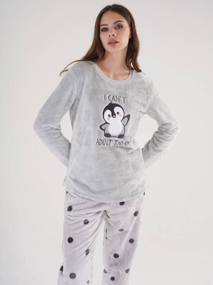 Купить Теплый плюшевый домашний костюм VIENETTA 3040652874 в Украина в Lingerie.ua - Одяг для дому та відпочинку, Фото 2