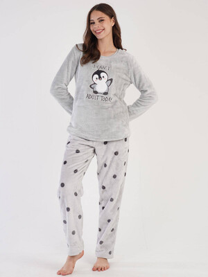 Купить Теплый плюшевый домашний костюм VIENETTA 3040652874 в Украина в Lingerie.ua - Одяг для дому та відпочинку, Фото 3