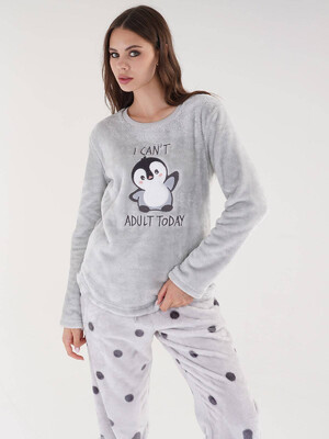 Купить Теплый плюшевый домашний костюм VIENETTA 3040652874 в Украина в Lingerie.ua - Одяг для дому та відпочинку, Фото 5