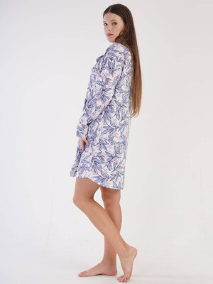 Купить Трикотажный халат-рубашка  VIENETTA 3051630557 в Украина в Lingerie.ua - Одяг для дому та відпочинку, Фото 2