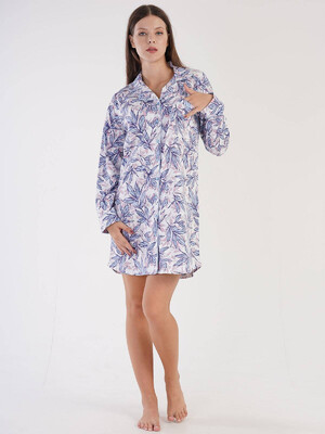 Купить Трикотажный халат-рубашка  VIENETTA 3051630557 в Украина в Lingerie.ua - Одяг для дому та відпочинку, Фото 4