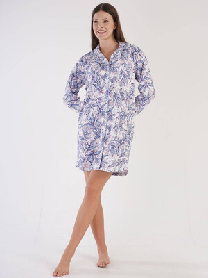 Купить Трикотажный халат-рубашка  VIENETTA 3051630557 в Украина в Lingerie.ua - Одяг для дому та відпочинку, Фото 5