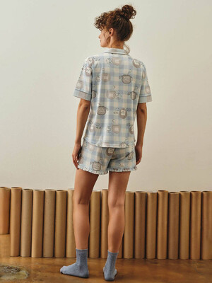 Купить Хлопковая пижама с рубашкой и шортами HAYS 27165 в Украина в Lingerie.ua - Одяг для дому та відпочинку, Фото 5