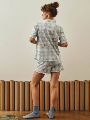 Купить Хлопковая пижама с рубашкой и шортами HAYS 27165 в Украина в Lingerie.ua - Одяг для дому та відпочинку, Фото 17