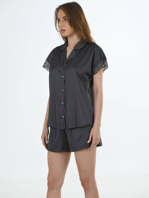 Купить Шелковая пижама с шортами VIENETTA 1612825085 в Украина в Lingerie.ua - Одяг для дому та відпочинку, Фото 6