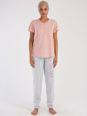 Хлопковый домашний комплект с коротким рукавом VIENETTA 3051563414