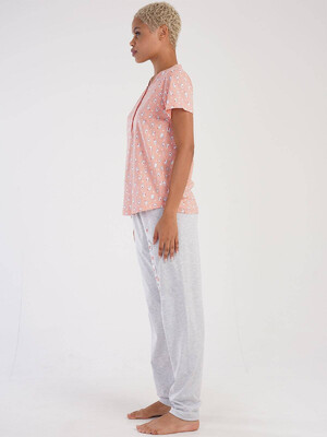 Купить Хлопковый домашний комплект с коротким рукавом VIENETTA 3051563414 в Украина в Lingerie.ua - Одяг для дому та відпочинку, Фото 3