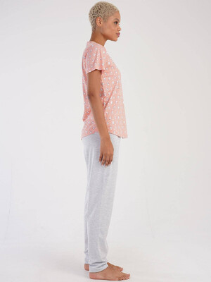 Купить Хлопковый домашний комплект с коротким рукавом VIENETTA 3051563414 в Украина в Lingerie.ua - Одяг для дому та відпочинку, Фото 4