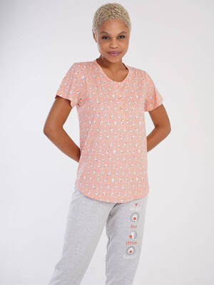 Купить Хлопковый домашний комплект с коротким рукавом VIENETTA 3051563414 в Украина в Lingerie.ua - Одяг для дому та відпочинку, Фото 5