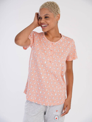 Купить Хлопковый домашний комплект с коротким рукавом VIENETTA 3051563414 в Украина в Lingerie.ua - Одяг для дому та відпочинку, Фото 6