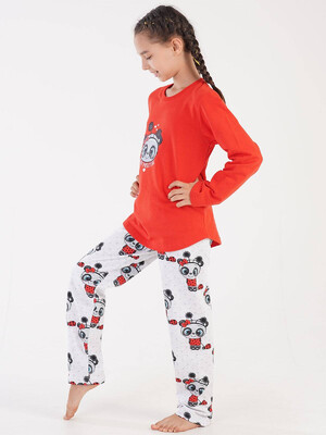 Купить Байковая пижама с брюками VIENETTA KIDS 3032500417 в Украина в Lingerie.ua - Одяг для дому та відпочинку, Фото 4