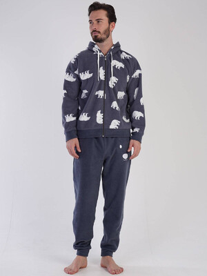 Купить Флисовый костюм с капюшоном VIENETTA MAN 3041790088 в Украина в Lingerie.ua - Одяг для дому та відпочинку, Видео