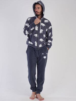 Купить Флисовый костюм с капюшоном VIENETTA MAN 3041790088 в Украина в Lingerie.ua - Одяг для дому та відпочинку, Фото 2