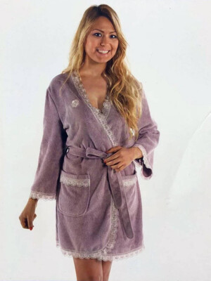 Купить Бамбуковый халат с кружевом MAISON D'OR Celyn Bamboo в Украина