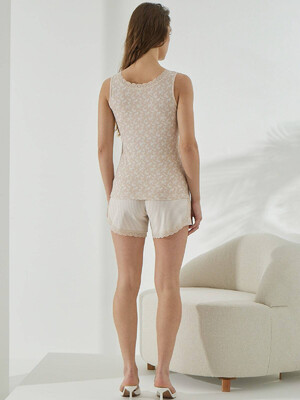 Купить Хлопковый комплект из майки и шорт с кружевом SEVIM 14929 в Украина в Lingerie.ua - Одяг для дому та відпочинку, Фото 4