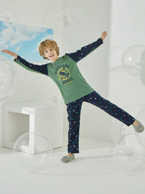 Купить Хлопковая пижама с длинным рукавом ZEY ZEY 8594 в Украина в Lingerie.ua - Одяг для дому та відпочинку, Фото 4