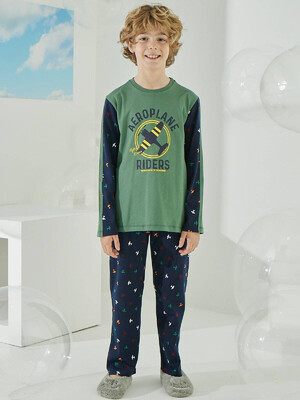 Купить Хлопковая пижама с длинным рукавом ZEY ZEY 8594 в Украина в Lingerie.ua - Одяг для дому та відпочинку, Фото 8