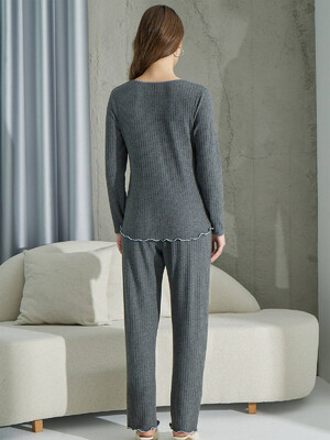 Купить Кашемировый домашний комплект с длинным рукавом SEVIM 15033 в Украина в Lingerie.ua - Одяг для дому та відпочинку, Фото 5