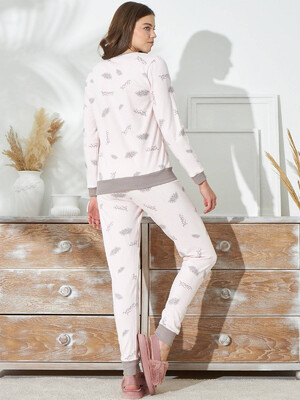 Купить Хлопковая пижама с длинным рукавом SEVIM 14975 в Украина в Lingerie.ua - Одяг для дому та відпочинку, Фото 2