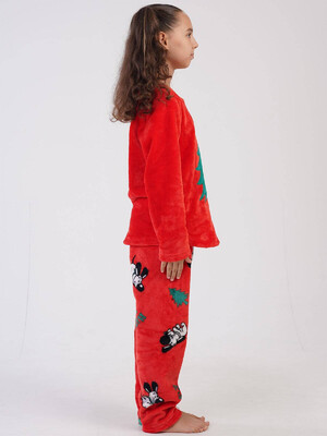 Купить Комплект из велсофта с новогодним принтом VIENETTA KIDS 3040230232 в Украина в Lingerie.ua - Одяг для дому та відпочинку, Фото 2