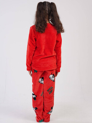 Купить Комплект из велсофта с новогодним принтом VIENETTA KIDS 3040230232 в Украина в Lingerie.ua - Одяг для дому та відпочинку, Фото 3