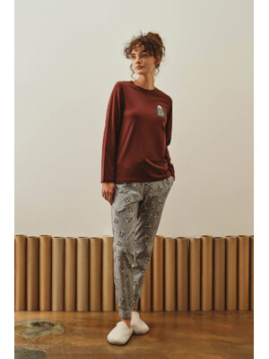 Купить Хлопковая пижама с длинным рукавом HAYS 27447 в Украина в Lingerie.ua - Одяг для дому та відпочинку, Фото 7