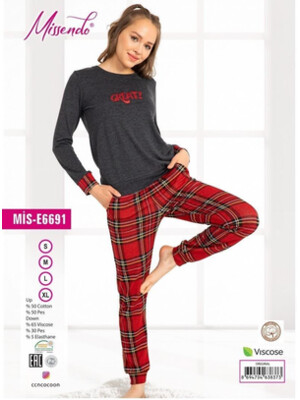 Купить Комплект женский с длинным рукавом MISSENDO E6691 в Украина в Lingerie.ua - Одяг для дому та відпочинку, Фото 2