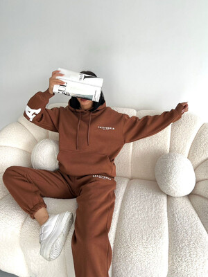 Купить ОПТОМ Теплый женский костюм с капюшоном Little Secret 7596 в Украина в Lingerie.ua - Одяг для дому та відпочинку, Фото 1