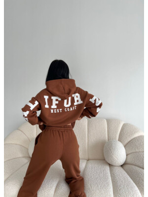 Купить ОПТОМ Теплый женский костюм с капюшоном Little Secret 7596 в Украина в Lingerie.ua - Одяг для дому та відпочинку, Фото 4