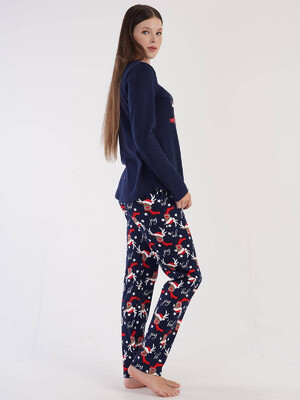 Купить Хлопковая пижама с новогодним принтом VIENETTA 3041186566 в Украина в Lingerie.ua - Одяг для дому та відпочинку, Фото 7