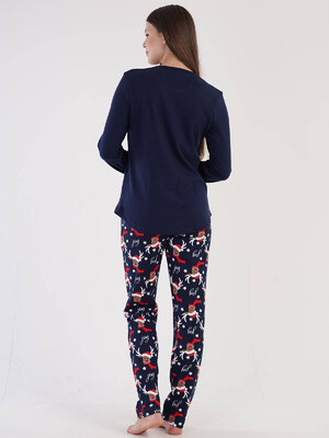 Купить Хлопковая пижама с новогодним принтом VIENETTA 3041186566 в Украина в Lingerie.ua - Одяг для дому та відпочинку, Фото 8