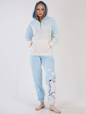 Флісовий костюм з худі VIENETTA 3052180447