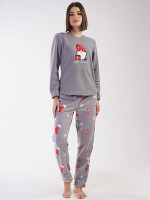 Флисовая пижама с новогодним принтом VIENETTA 3031790449