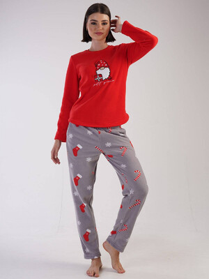 Купить Флисовая пижама с новогодним принтом VIENETTA 3031790449 в Украина в Lingerie.ua - Одяг для дому та відпочинку, Фото 7