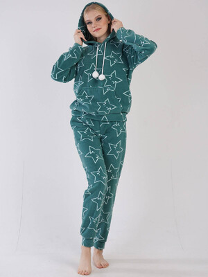 Флисовый теплый костюм с капюшоном VIENETTA 3040420157