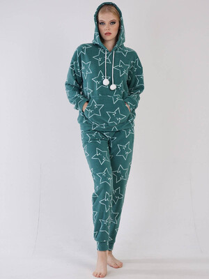 Купить Флисовый теплый костюм с капюшоном VIENETTA 3040420157 в Украина в Lingerie.ua - Одяг для дому та відпочинку, Фото 3
