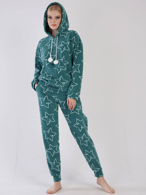 Купить Флисовый теплый костюм с капюшоном VIENETTA 3040420157 в Украина в Lingerie.ua - Одяг для дому та відпочинку, Фото 7