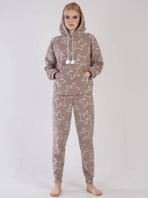 Купить Флисовый теплый костюм с капюшоном VIENETTA 3040420157 в Украина в Lingerie.ua - Одяг для дому та відпочинку, Фото 9