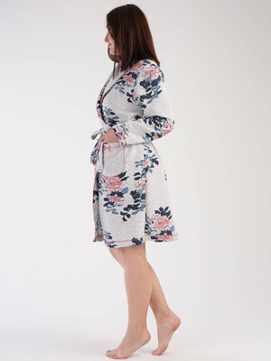 Купить Хлопковый стеганый халат с карманами VIENETTA 3031060120 в Украина в Lingerie.ua - Одяг для дому та відпочинку, Фото 4