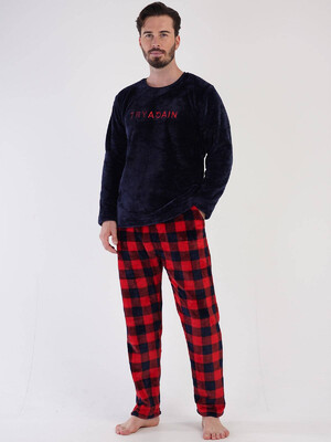 Купить Теплая мужская пижама из велсофта VIENETTA MAN 3040840190 в Украина в Lingerie.ua - Одяг для дому та відпочинку, Видео