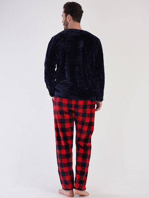 Купить Теплая мужская пижама из велсофта VIENETTA MAN 3040840190 в Украина в Lingerie.ua - Одяг для дому та відпочинку, Фото 4
