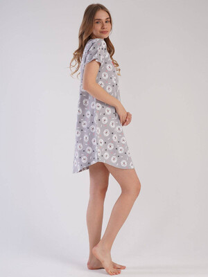 Купить Хлопковая ночная сорочка с коротким рукавом VIENETTA 2124240472 в Украина в Lingerie.ua - Одяг для дому та відпочинку, Фото 4