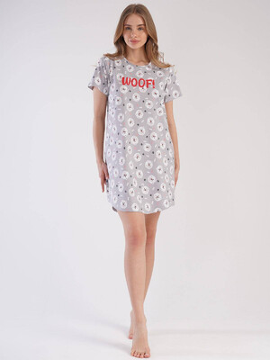 Купить Хлопковая ночная сорочка с коротким рукавом VIENETTA 2124240472 в Украина в Lingerie.ua - Одяг для дому та відпочинку, Фото 5