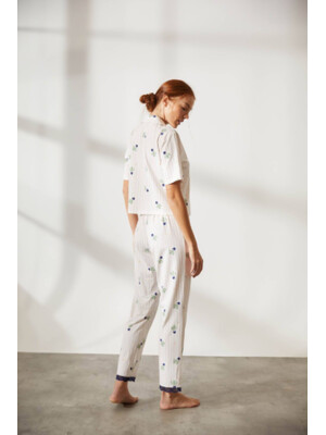 Купить Хлопковая пижама на пуговицах с брюками HAYS 36167 в Украина в Lingerie.ua - Одяг для дому та відпочинку, Фото 2