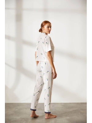 Купить Хлопковая пижама на пуговицах с брюками HAYS 36167 в Украина в Lingerie.ua - Одяг для дому та відпочинку, Фото 9