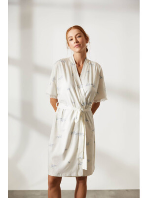 Купить Халат с коротким рукавом и кружевом HAYS 36244 в Украина в Lingerie.ua - Одяг для дому та відпочинку, Фото 2