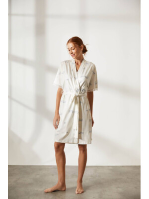 Купить Халат с коротким рукавом и кружевом HAYS 36244 в Украина в Lingerie.ua - Одяг для дому та відпочинку, Фото 9