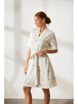 Купить Халат с коротким рукавом и кружевом HAYS 36244 в Украина в Lingerie.ua - Одяг для дому та відпочинку, Фото 8