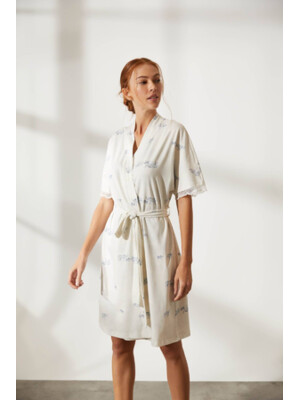 Купить Халат с коротким рукавом и кружевом HAYS 36244 в Украина в Lingerie.ua - Одяг для дому та відпочинку, Фото 5